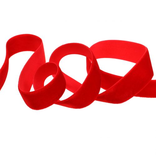 Product Velvet ribbon red 20mm 10m