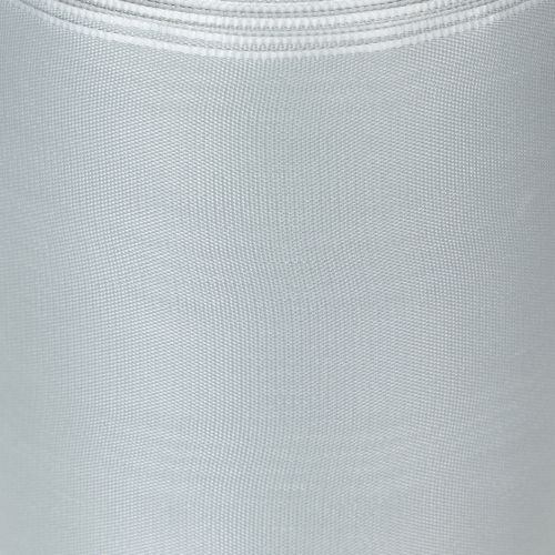 Product Satin wreath ribbon, silver, 100mm wide, 25m long, for funeral wreaths, memorial wreaths &amp; anniversaries, weatherproof &amp; compostable
