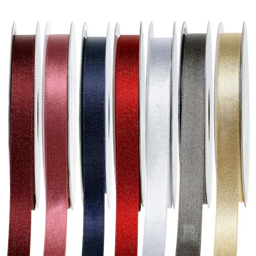 Product Satin ribbon with glitter 10mm 20m