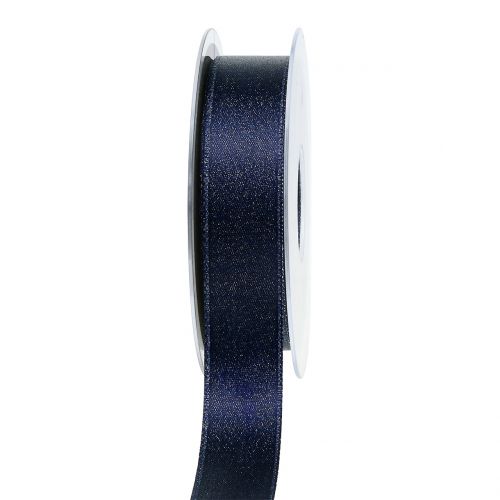 Floristik24 Satin ribbon with mica blue 25mm 20m