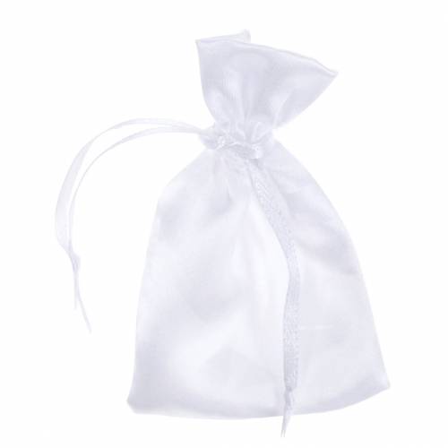 Floristik24 Satin bags white 6.5 × 10cm 10pcs