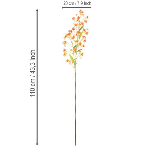 Artificial Orchid Spray Orange 110cm Set of 3

```html
<h2>Artificial Orchid Spray for Stylish Home Decoration</h2>

<p>
This artificial orchid spray set in vibrant orange brings a touch of natural beauty to your home. Featuring a lightweight yet durable  | Floristik24.co.uk