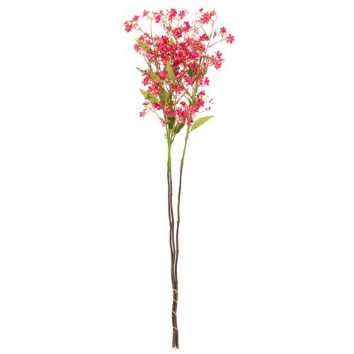 Kunstsilk Flower Stem Oncidium Orchid Decor Pink 112cm Set of 3 | Floristik24.co.uk