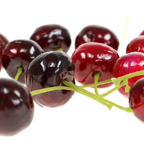 Floristik24 Artificial fruit Sour Cherry Mix Ø1,5cm 108p