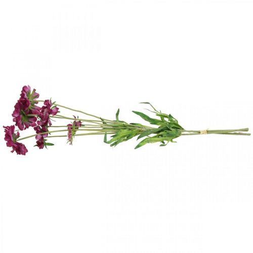 Floristik24 Scabious artificial flower pink summer flower H64cm bunch of 3pcs