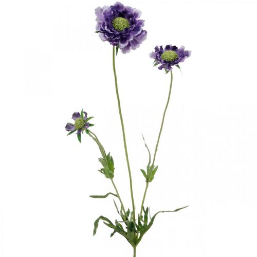 Floristik24 Scabious artificial flower purple H64cm bunch with 3pcs