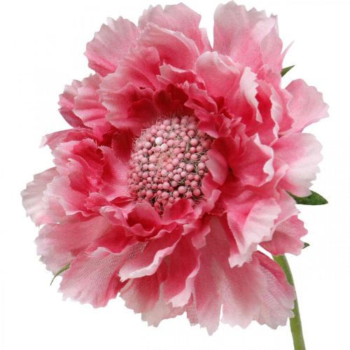 Product Artificial flower decoration, scabious artificial flower pink 64cm bundle of 3pcs