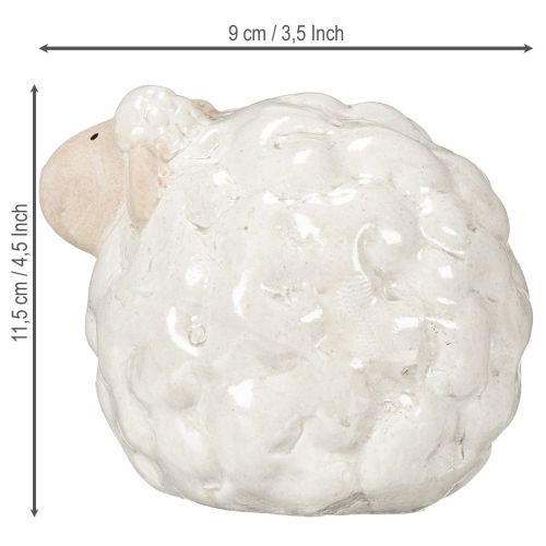 Product Decorative sheep as a friendly eye-catcher for living room and garden 11cm 2pcs