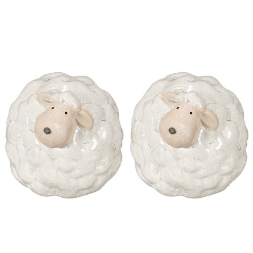 Product Decorative sheep as a friendly eye-catcher for living room and garden 11cm 2pcs