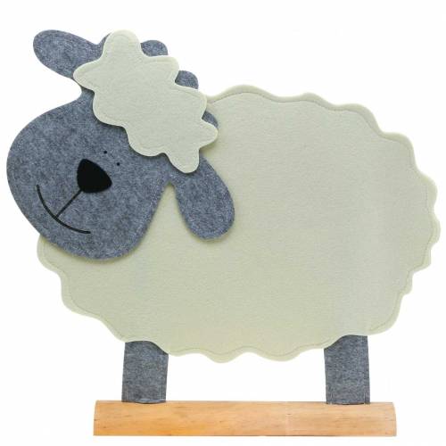 Floristik24 Sheep standing felt cream, gray 51 × 7cm H47cm