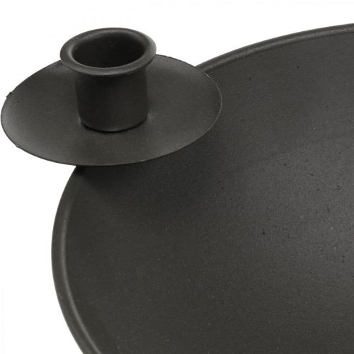 Product Decorative bowl candle holder rod candle holder metal brown Ø31cm