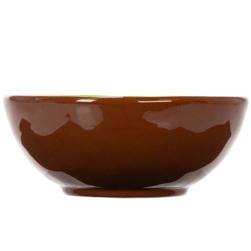 Product Ceramic serving bowl, Kiwi design. Ideal for stylish dining tables and buffets. 15cm