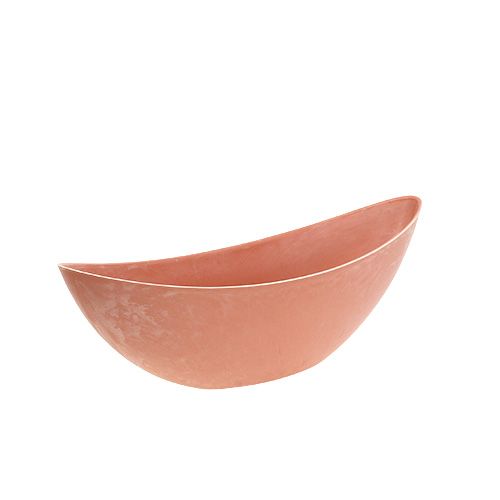 Floristik24 Plastic bowl light orange 39cm x 13cm H13cm, 1p