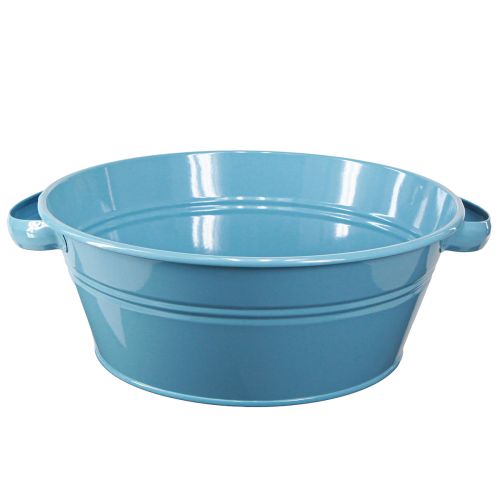 Bowl Round Handle Decorative Bowl Flower Bowl Blue Ø33.5cm