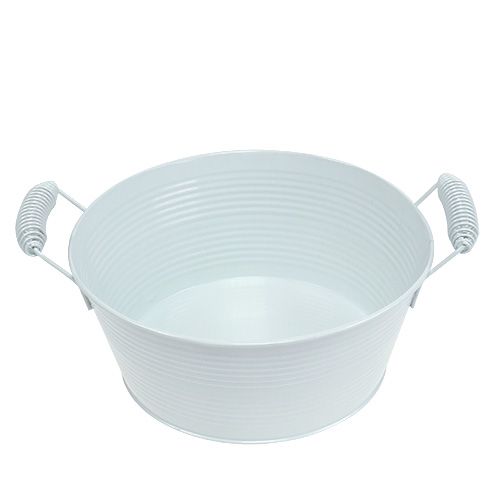 Floristik24 Bowl white round Ø22cm H9.5cm