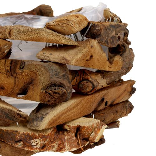 Floristik24 Bowl pieces of wood nature Ø32cm H16cm