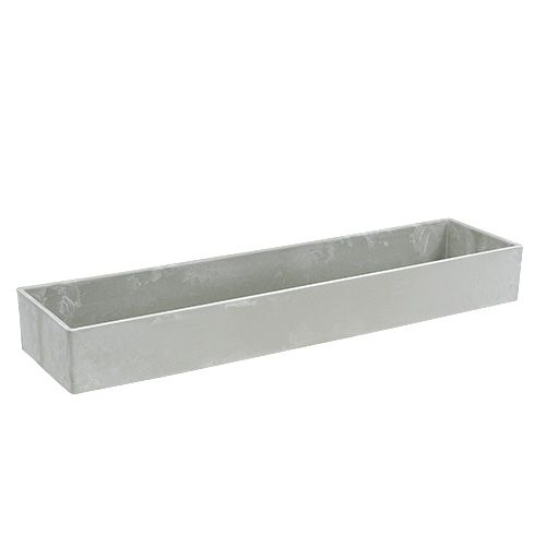 Floristik24 Bowl square gray 41.5cm x 10.5cm H5cm, 1pc