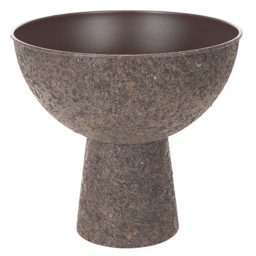 Round Metal Plant Bowl with Stand, 25 cm, Brown, Indoor Decorative Planter buy online | Floristik24.co.uk