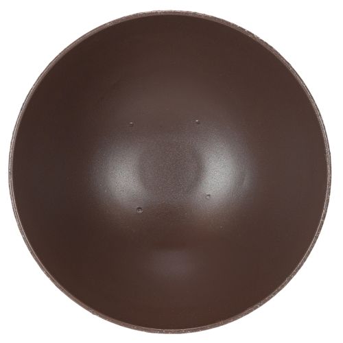 Round Metal Plant Bowl with Stand, 25 cm, Brown, Indoor Decorative Planter | Floristik24.co.uk