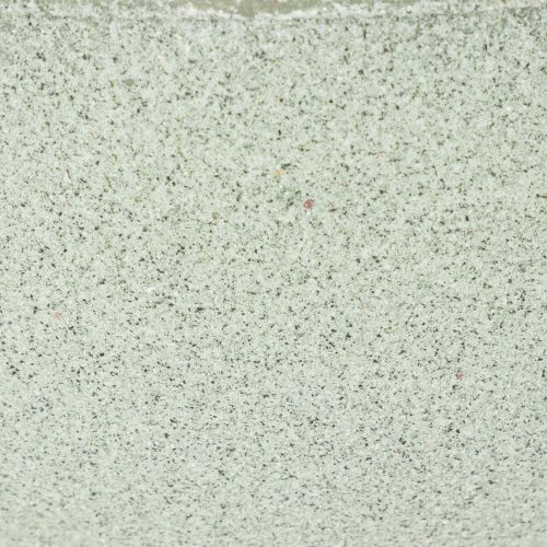 Metal Plant Bowl with Stand, 25cm, Green Granite Look | Floristik24.co.uk