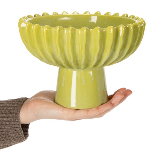 Product Ceramic bowl, elegant design for stylish table decoration and home accessory, 21cm