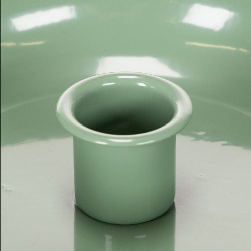 **Green Metal Candle Holder for Taper Candles 13cm**

```html
<h2>Chic Green Metal Candle Holder for Stylish Home Decorating</h2>

<p>
Elevate your home décor with this green metal candle holder, designed for taper candles. Its simple, circular shape and  | Floristik24.co.uk