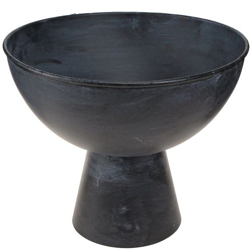 Product Bowl with base metal trophy bowl anthracite Ø26cm H21cm