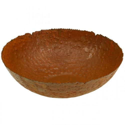 Product Decorative bowl metal decorative bowl rust look Ø30cm H8.5cm