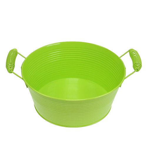 Floristik24 Bowl round apple green Ø22cm H9,5cm
