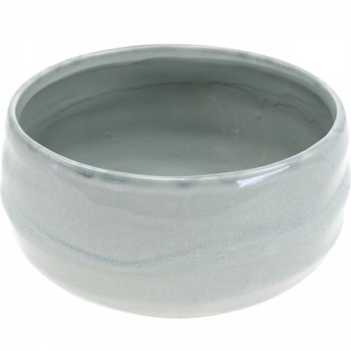 Product Ceramic bowl, wavy planter, ceramic decoration oval Ø18.5cm H7.5cm