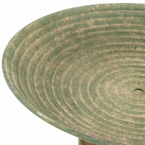 Floristik24 Bowl with foot, decorative bowl, metal vessel, antique look, Ø26cm H12cm