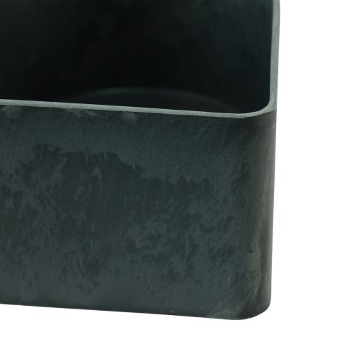 Floristik24 Bowl heart plastic decorative bowl anthracite 24/21cm set of 2