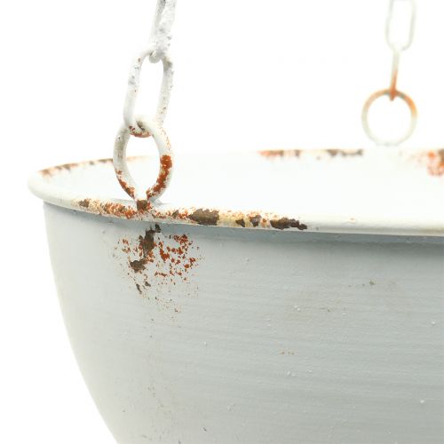 Floristik24 Planting bowl for hanging white Ø26cm H23cm