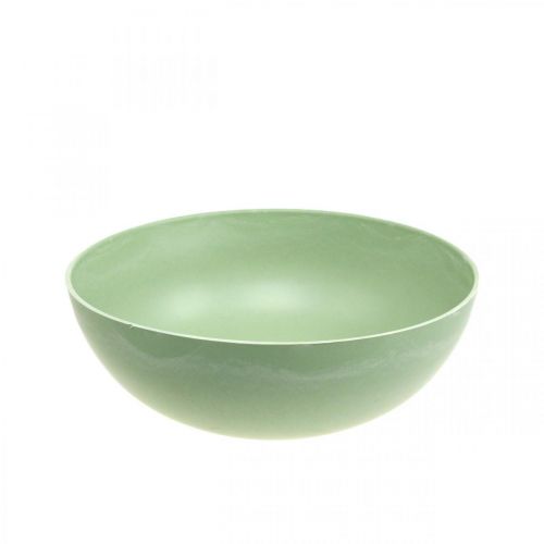 Floristik24 Decorative bowl green pastel plastic table decoration spring Ø20cm