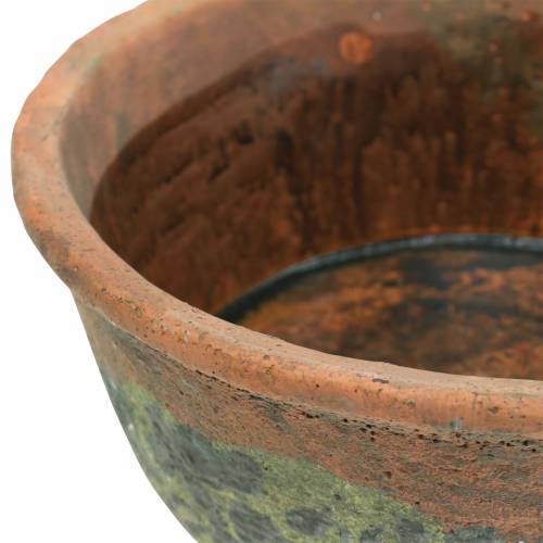 Product Plant pot planter vintage natural clay Ø24.5cm H9.5cm