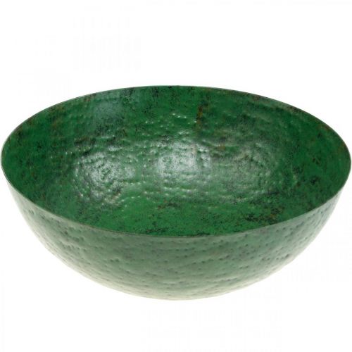 Floristik24 Decorative bowl vintage green metal planter bowl Ø31cm