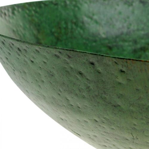 Floristik24 Deco bowl large metal green vintage table decoration Ø42cm