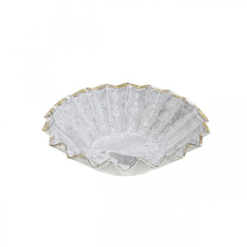 Decorative baking mold made of metal, metal decoration for planting, cake molds with gold rim Ø13cm H3.5cm