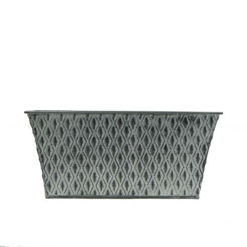 Product Zinc Flower Pot with Diamond Pattern 22cm×12cm