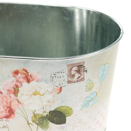 Floristik24 Planter bowl roses oval 22.5cm x 13.5cm H11cm