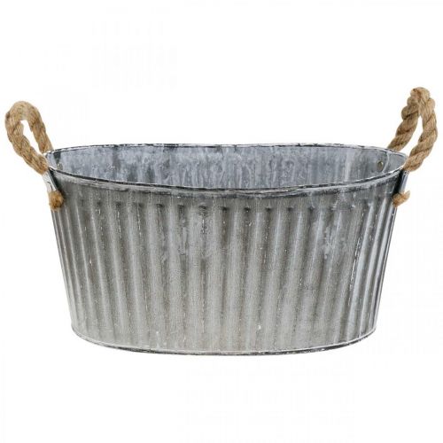 Floristik24 Bowl for planting, flower bowl with handles, metal planter L30.5cm