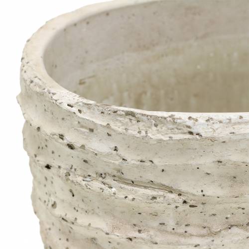 Floristik24 Plant pot oval white antique 27cm x 16cm H13cm