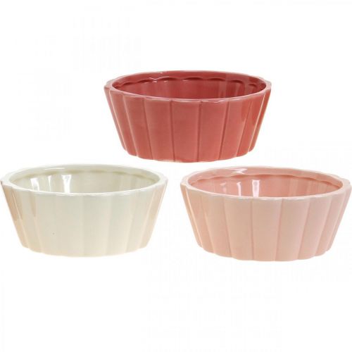 Floristik24 Planter baking mold, cake mold for planting, ceramic pot H5cm Ø12.5cm 3pcs