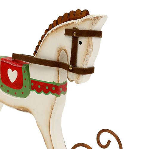 Floristik24 Wooden rocking horse L16cm H13cm