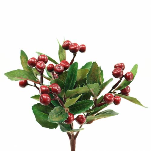 Floristik24 Mock berry bush artificially red with 7 branches