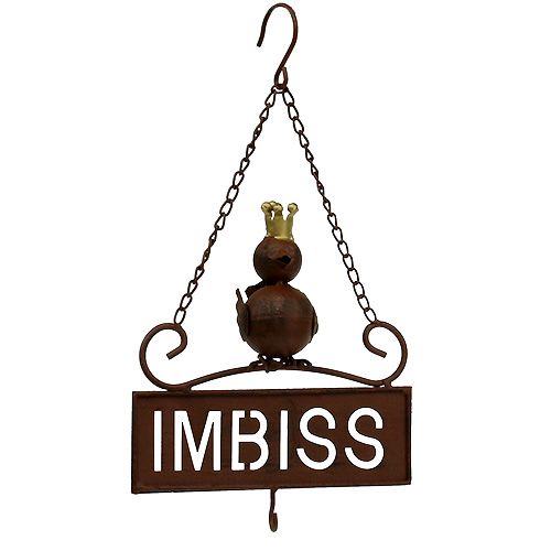 Floristik24 &quot;Snack&quot; sign for hanging brown 20cm L31cm