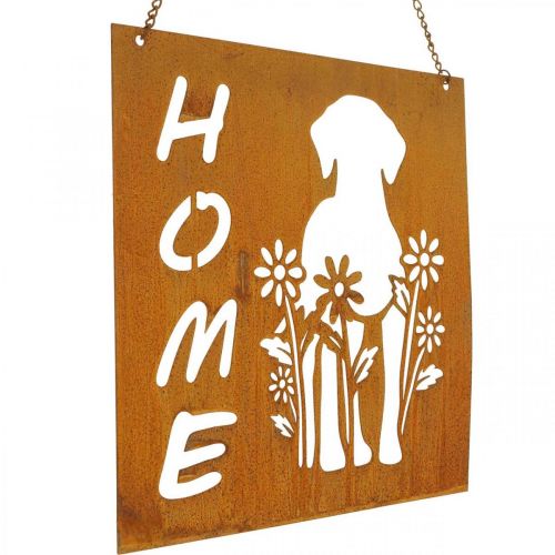 Product Metal sign patina, sign for hanging cat dog sorted 2pcs