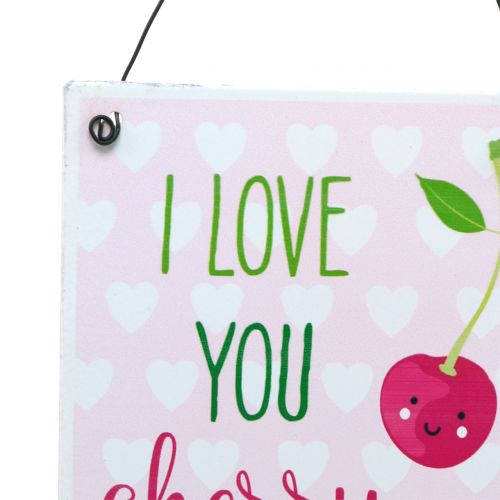 Product Hanging sign "Cherry" 17cm x 12cm 4pcs