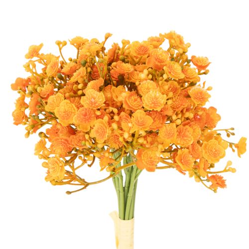 Artificial Orange Gypsophila Stems for Floral Arrangements, 30cm, Set of 10

```html
<h2>Artificial Orange Gypsophila Stems for Home Decoration</h2>
<p>
Add a touch of vibrant colour to your home with this set of artificial orange gypsophila stems. These 