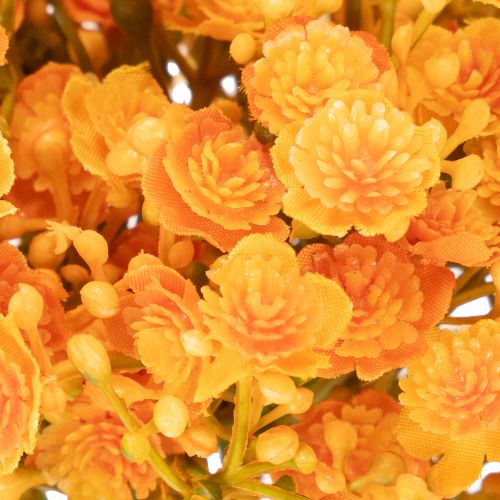 Artificial Orange Gypsophila Stems for Floral Arrangements, 30cm, Set of 10 | Floristik24.co.uk